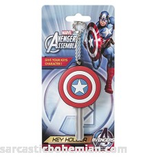 Marvel Captain America Logo PVC Key Holder Key Ring B00KU10VQM